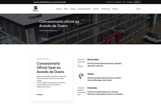 Diseño web Dovo en Aranda de Duero